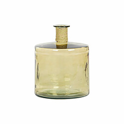 DKD Home Decor Vase Corde Ambre Verre Trempé