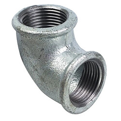 Capvert Coude 90° Femelle fonte galvanisée