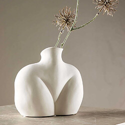 Venture Home Vase Harvey Blanc - Grès