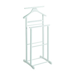 Pegane Valet de nuit double en bois - Blanc