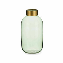 Gift Decor Vase Verre 29.5cm Vert Doré (6 Unités)