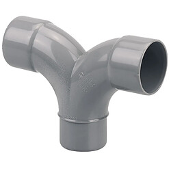 WAVIN Coude PVC double 8730 - Gris