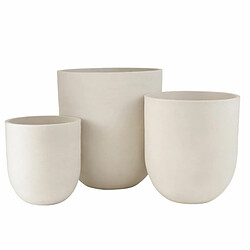 Paris Prix - Lot de 3 Vases Roda 61 cm Blanc