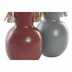 DKD Home Decor Vase Gris Métal Terre cuite