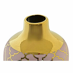 DKD Home Decor Rose/Doré - Porcelaine 26 cm