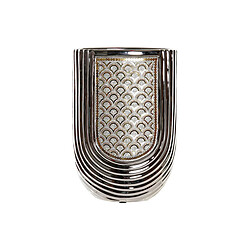 DKD Home Decor - Vase Argenté Doré Grès 31cm