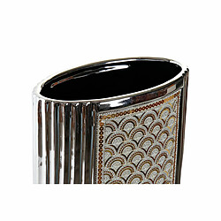 DKD Home Decor - Vase Argenté Doré Grès 31cm