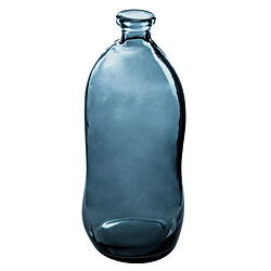 Atmosphera, Createur D'Interieur Atmosphera Bouteille - Vase en verre recyclé 73 cm - Bleu