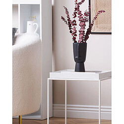 Beliani Artemis - Vase à fleurs en céramique 22 cm - Noir