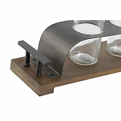 DKD Home Decor Marron Noir Métal Verre