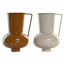 DKD Home Decor Métal 17 cm Beige/Orange