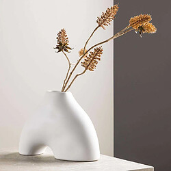 Venture Home Vase en Grès - Blanc Kento
