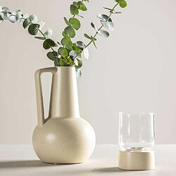 Vase Lane Venture Home - Beige & Noir Grès