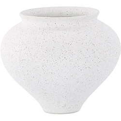 Avis Venture Home Vase Rellis - Grès Blanc et Noir 18 cm