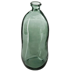 Atmosphera Vase Bouteille - Verre Vert 73 cm