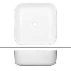 ECD Germany Lavabo carré - Blanc