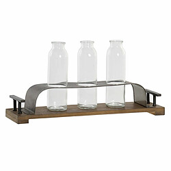 DKD Home Decor Marron Noir Métal Verre