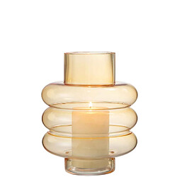 Paris Prix - Vase Design en Verre Lima Ocre