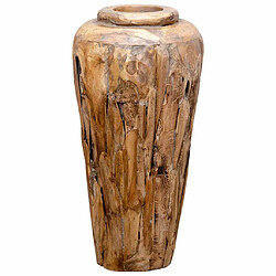 vidaXL Vase - Bois de Teck