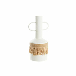 DKD Home Decor Vase Métal - Blanc Naturel