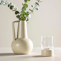 Vase Lane Venture Home - Beige & Noir Grès pas cher