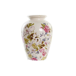DKD Home Decor - Vase Blanc Vert Bordeaux Grès