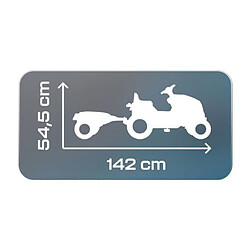 SMOBY Tracteur a pédales Farmer XL + Remorque - Bleu