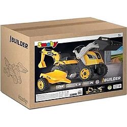 Smoby Tracteur a pédales Builder Max + Remorque pas cher