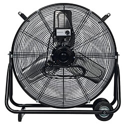 Perel Ventilateur Tambour 60 cm - Noir