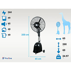 Avis Purline Ventilateur Brumisateur 49L