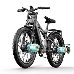 Shengmilo vélo électrique haute puissance S600, double moteurs avant et arrière 2000 W, vélo électrique unisexe