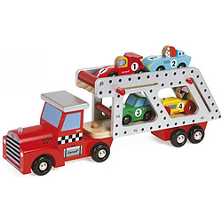 Juratoys-Janod Janod Camion transporteur 4 voitures