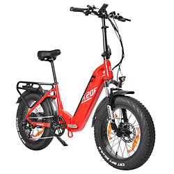 Vélo électrique KAISDA, pneus 20*4.0 pouces, moteur 25OW, batterie 36V 25Ah, vitesse maximale 25km/h, K20F - Rouge