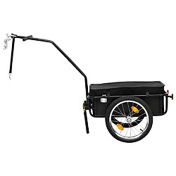 Acheter VidaXL Remorque de vélo - Acier noir