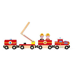 Juratoys-Janod Janod Train de Pompiers en Bois