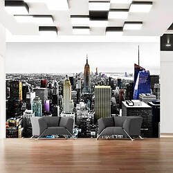 Paris Prix Iridescent Skyscrapers Papier peint mural - Papier intissé 110 g/m2 - Impression haute résolution résistante - Montage facile, multicolore