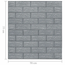 vidaXL Papier Peint 3D - Anthracite pas cher