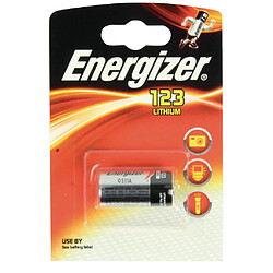 Avis pile alcaline mini - energizer - 123 - 3 volts - blister de 1
