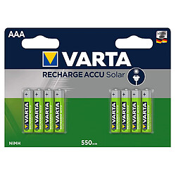 VARTA Batterie Rechargeable Solaire AAA (550 mAh) - Lot de 8