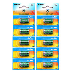 Visiodirect piles alcalines 4LR44 6 V - Lot de 10