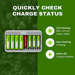 Acheter 100% PeakPower Chargeur 8 Piles