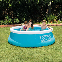 INTEX Easy Set Piscine gonflable ronde - Ø183 x 51 cm - Capacité 880L - Installation rapide 10 min