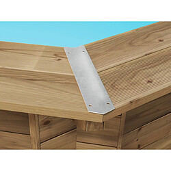 Habitat et Jardin Cache Angle pour Piscine Bois - Lot de 8