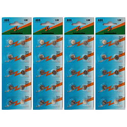 Visiodirect Piles bouton AG6 LR920 - Lot de 40