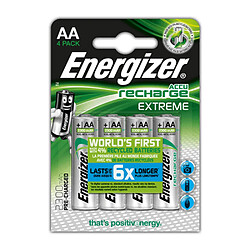 Energizer Piles rechargeables AA LR06 - Pack de 4