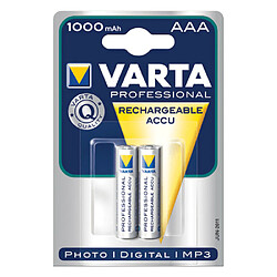 VARTA Lot de 2 Piles Rechargeables AAA 1000mAh