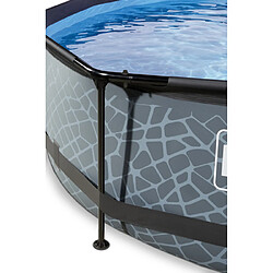 EXIT Piscine Stone ronde 360x76 cm - Grise
