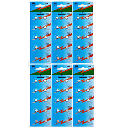 Visiodirect Piles bouton AG4/LR626 - Lot de 60