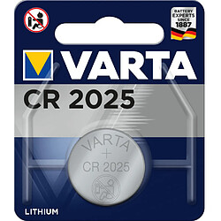 Varta CR2025 3.0V Lithium Pile Bouton Pile bouton - Lithium - 3.0V - Compatible électroménager - Fiabilité Varta