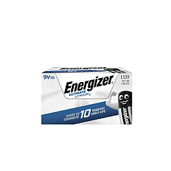 pile lithium energizer ultimate - 6lr61 - 9 volts - boite de 10 piles